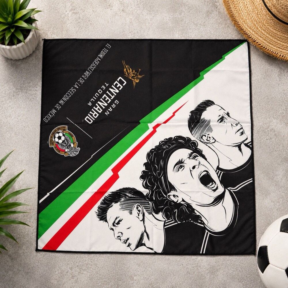 Gran Centenario Tequila Mexican National Soccer Futbol Team Graphic Bandana Flag